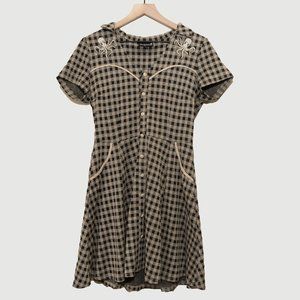 Sourpuss - Western Check Style Octopus Dress - Large